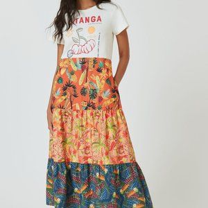 Farm x Anthropologie T-Shirt Maxi Dress